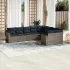 Set mobilier de grădină cu perne, 9 piese, negru, poliratan GartenMobel Dekor