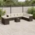 Set canapele de grădină cu perne, 11 piese, gri, poliratan GartenMobel Dekor
