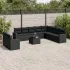 Set canapele de grădină cu perne, 11 piese, gri, poliratan GartenMobel Dekor