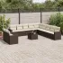 Set canapea de grădină cu perne, 12 piese, gri, poliratan GartenMobel Dekor