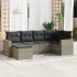 Set canapele de grădină cu perne, 6 piese, bej, poliratan GartenMobel Dekor