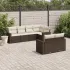 Set canapele de grădină cu perne, 7piese gri deschis poliratan GartenMobel Dekor