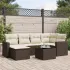 Set canapele de grădină cu perne, 7piese gri deschis poliratan GartenMobel Dekor