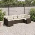Set canapele de grădină, 7 piese, cu perne, bej, poliratan GartenMobel Dekor