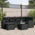Set canapele de grădină cu perne, 7piese gri deschis poliratan GartenMobel Dekor
