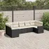 Set canapele de grădină, 7 piese, cu perne, bej, poliratan GartenMobel Dekor