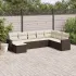 Set mobilier de grădină cu perne, 8 piese gri deschis poliratan GartenMobel Dekor