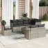 Set mobilier de grădină cu perne, 9 piese, negru, poliratan GartenMobel Dekor