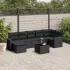 Set canapele de grădină cu perne, 8 piese, maro, poliratan GartenMobel Dekor