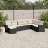 Set mobilier de grădină cu perne, 8 piese gri deschis poliratan GartenMobel Dekor