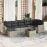 Set canapele de grădină cu perne, 8 piese, maro, poliratan GartenMobel Dekor