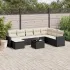 Set canapele de grădină, 9 piese, cu perne, bej, poliratan GartenMobel Dekor