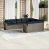 Set canapele de grădină cu perne, 10 piese, negru, poliratan GartenMobel Dekor