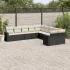 Set canapele de grădină cu perne, 10 piese, bej, poliratan GartenMobel Dekor