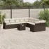 Set canapele de grădină cu perne, 11 piese, bej, poliratan GartenMobel Dekor