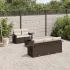 Set canapele de grădină cu perne, 6 piese gri deschis poliratan GartenMobel Dekor