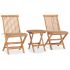 Set mobilier exterior pliabil cu perne, 3 piese, lemn masiv tec GartenMobel Dekor