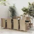 Set mobilier de exterior cu perne, 3 piese, bej, poliratan GartenMobel Dekor