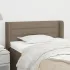 Tăblie de pat cu aripioare gri taupe 83x16x118/128 cm textil GartenMobel Dekor