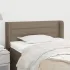 Tăblie de pat cu aripioare gri taupe 83x16x118/128 cm textil GartenMobel Dekor