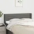 Tăblie de pat cu aripioare gri taupe 147x16x78/88 cm textil GartenMobel Dekor