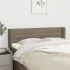 Tăblie de pat cu aripioare gri taupe 83x16x118/128 cm textil GartenMobel Dekor