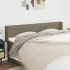 Tăblie de pat cu aripioare gri taupe 83x16x118/128 cm textil GartenMobel Dekor