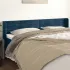 Tăblie de pat cu aripioare gri deschis 183x16x78/88 cm catifea GartenMobel Dekor