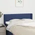 Tăblie de pat cu aripioare, albastru, 83x16x118/128 cm, textil GartenMobel Dekor