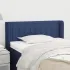 Tăblie de pat cu aripioare, albastru, 83x16x118/128 cm, textil GartenMobel Dekor