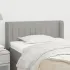 Tăblie de pat cu aripioare gri închis 83x16x78/88 cm textil GartenMobel Dekor