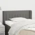 Tăblie de pat cu aripioare gri închis 83x16x118/128 cm textil GartenMobel Dekor