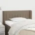 Tăblie de pat cu aripioare gri taupe 83x16x118/128 cm textil GartenMobel Dekor