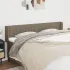 Tăblie de pat cu aripioare gri taupe 83x16x118/128 cm textil GartenMobel Dekor