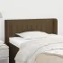 Tăblie de pat cu aripioare gri închis 93x16x78/88 cm textil GartenMobel Dekor