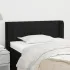 Tăblie de pat cu aripioare, negru, 83x16x118/128 cm, textil GartenMobel Dekor