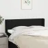 Tăblie de pat cu aripioare, negru, 83x16x118/128 cm, textil GartenMobel Dekor