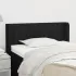 Tăblie de pat cu aripioare, negru, 83x16x118/128 cm, textil GartenMobel Dekor