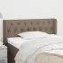 Tăblie de pat cu aripioare, gri taupe, 163x16x118/128cm, textil GartenMobel Dekor