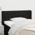 Tăblie de pat cu aripioare, negru, 183x16x118/128 cm, textil GartenMobel Dekor