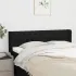 Tăblie de pat cu aripioare, negru, 183x16x118/128 cm, textil GartenMobel Dekor