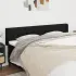 Tăblie de pat cu aripioare, negru, 183x16x118/128 cm, textil GartenMobel Dekor