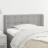 Tăblie de pat cu aripioare gri taupe 83x16x78/88 cm textil GartenMobel Dekor
