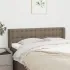 Tăblie de pat cu aripioare, gri taupe, 163x16x118/128cm, textil GartenMobel Dekor