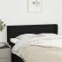 Tăblie de pat cu aripioare, negru, 163x16x118/128 cm, textil GartenMobel Dekor