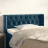Tăblie de pat cu aripioare gri închis 103x16x78/88 cm catifea GartenMobel Dekor