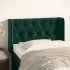 Tăblie de pat cu aripioare gri închis 83x16x78/88 cm catifea GartenMobel Dekor