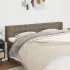 Tăblie de pat cu aripioare, gri taupe, 163x16x118/128cm, textil GartenMobel Dekor