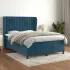 Pat box spring cu saltea, roz, 140x200 cm, catifea GartenMobel Dekor