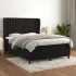 Pat box spring cu saltea, roz, 140x200 cm, catifea GartenMobel Dekor